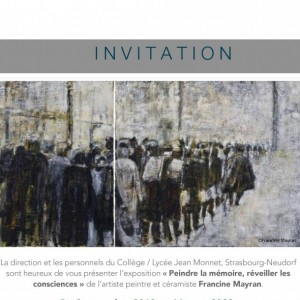 STRASBOURG. Lycée Jean Monnet. Exposition
