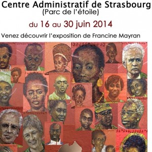 STRASBOURG. Centre administratif. Exposition le génocide des Tutsi