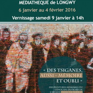 LONGWY (54). Médiathèque. Avec l'association amitiés tsigane. Exposition