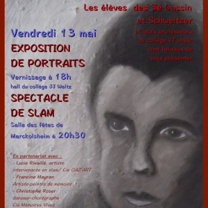 MARCKOLSHEIM (68). Collège Jean Jacques Waltz. Exposition et atelier scolaire