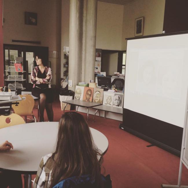 2017. Intervention au collège de l'esplanade à Strasbourg