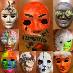2019. ATELIER  MASQUES. Strasbourg. Lycée Pontonniers 