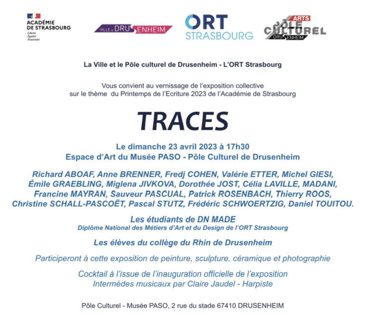 DRUSENHEIM. Traces. Exposition collective