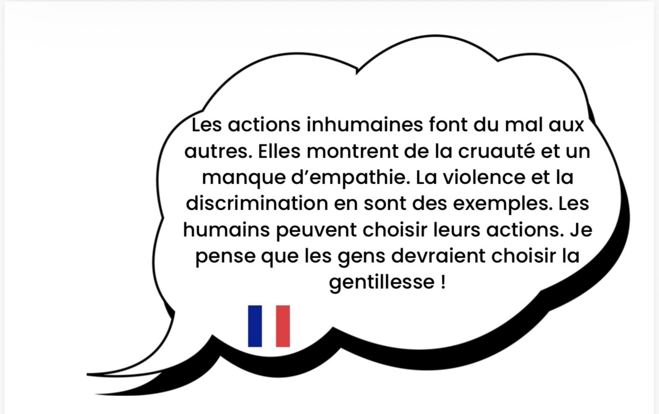 texte associé au masque