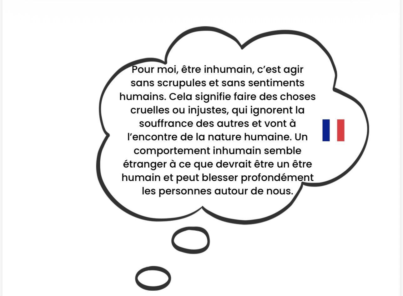 texte associé au masque