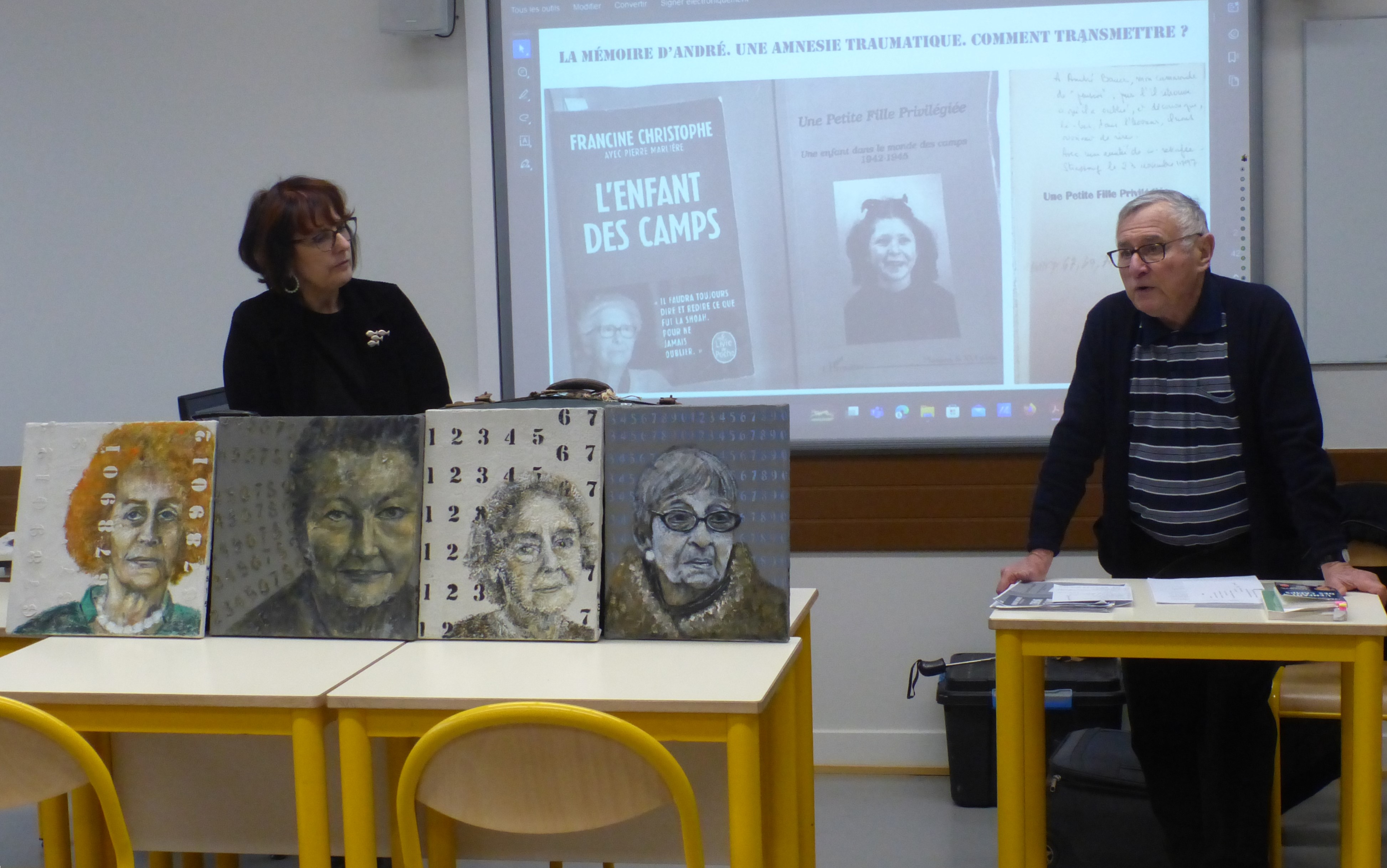 Témoignage de André Bauer au collège Ste Anne